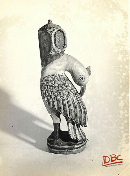 Rajasthan Parrot shaped painted cot leg wood