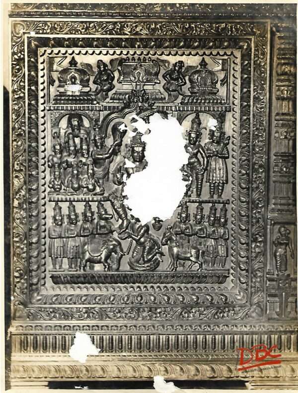 Enlarged Side View of the Chester Drawer Carved in Wood