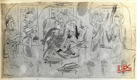 Painting Ram Sita Paper Rajasthan