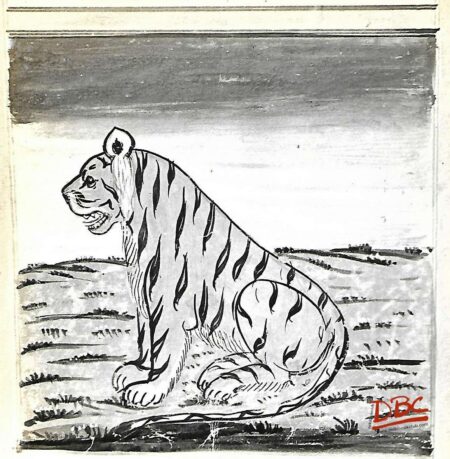 PAINTING PAPER RAJASTHAN TIGER