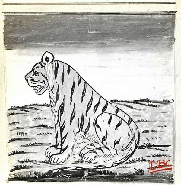 PAINTING PAPER RAJASTHAN TIGER