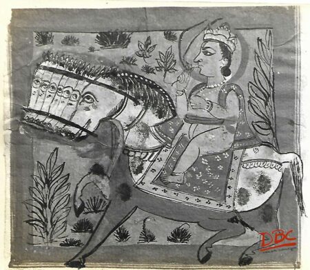 PAINTING PAPER RAJASTHAN GOD SNKAR