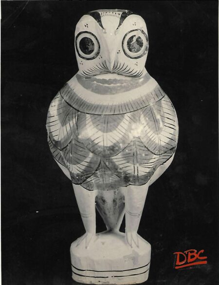 painted wooden owl