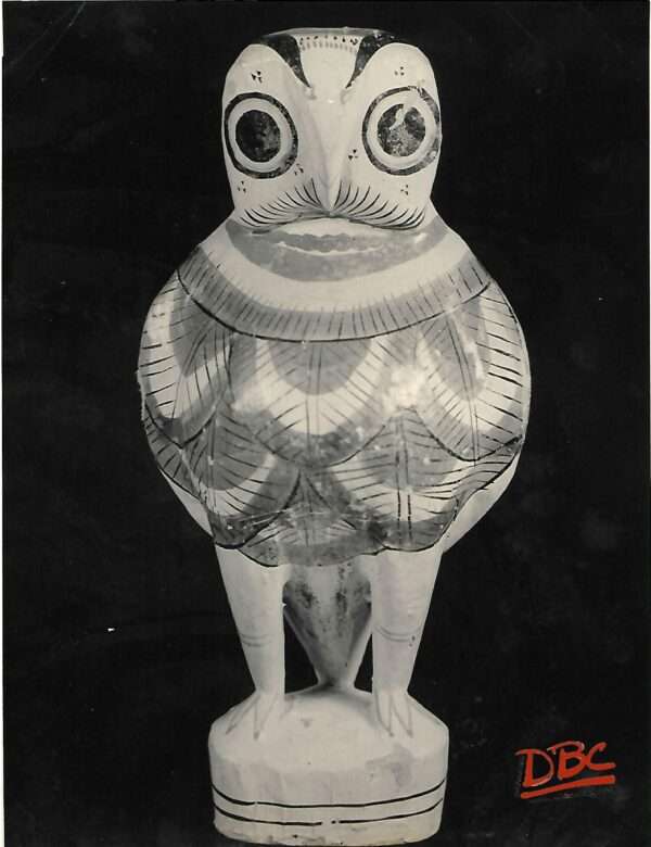 painted wooden owl