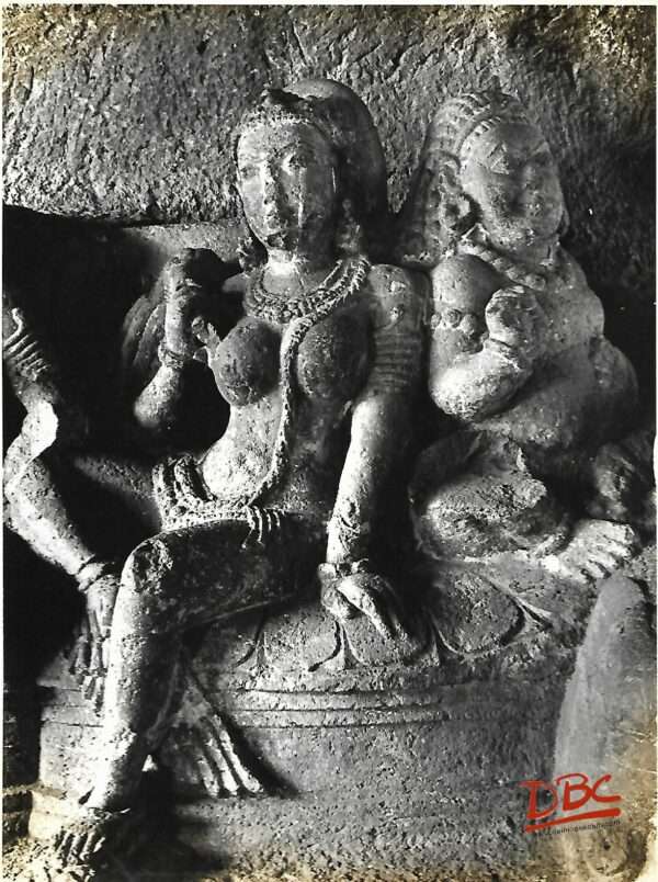 ELLORA CAVE NO. 5 SIDE CAVE SAPTA  MATRIKA