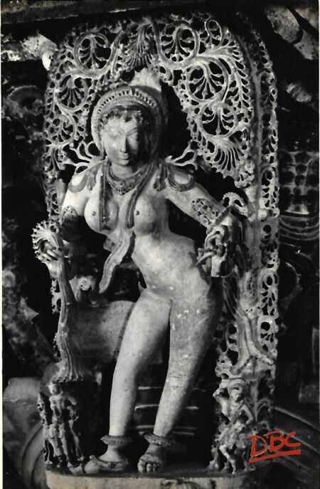 belur chinnakeshwar temple a(female figure with a scorpion )
