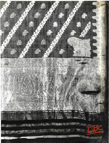 CREAM COLOUR DACCAI SARI