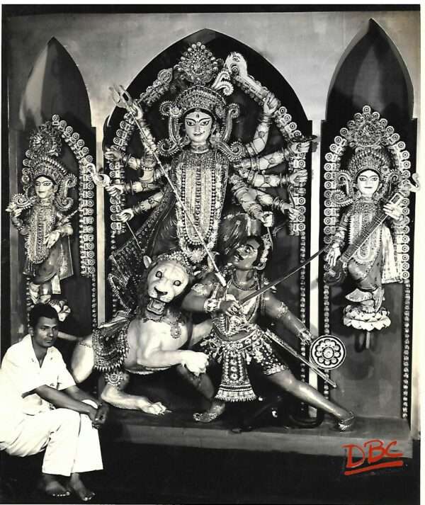 Goddess Durga Jewellary clay