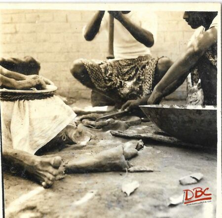 Pounding And Sieving The Clay