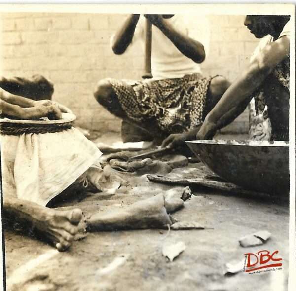 Pounding And Sieving The Clay
