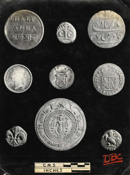 Indian Museum, Calcutta : Coins of the English East India Co. Ducth & French East India Co.