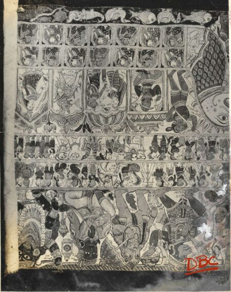 Orissa Folk Painting Mythological Walk Painting