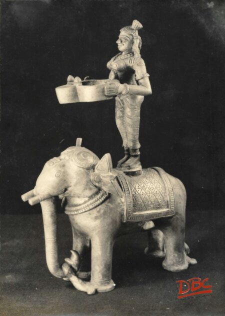 BRASS ELEPHANT LAMP
