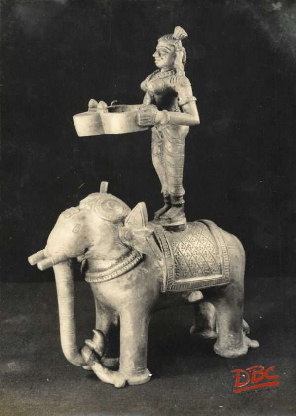 BRASS ELEPHANT LAMP
