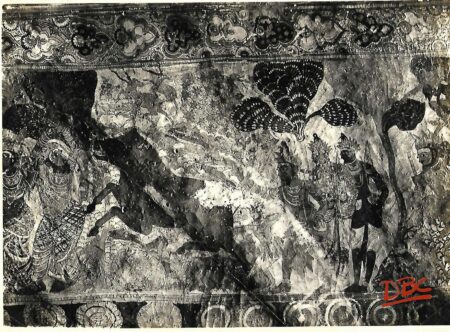 Lepakashi Veerabhadra temple Painting on the ceiling of Watya Vnandayaz