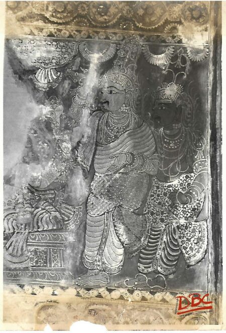 Lepakashi Veerabhadra temple Painting on the ceiling of Natya Mandapa