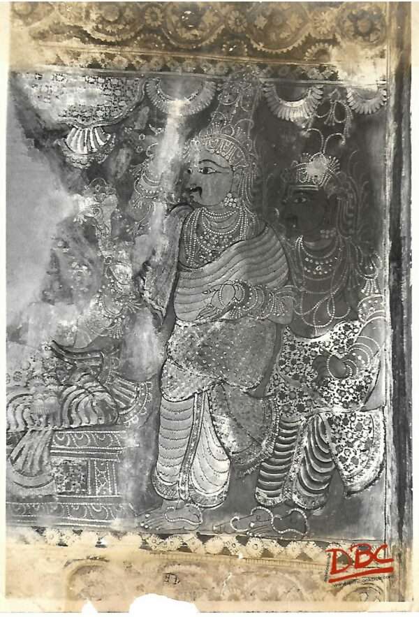 Lepakashi Veerabhadra temple Painting on the ceiling of Natya Mandapa