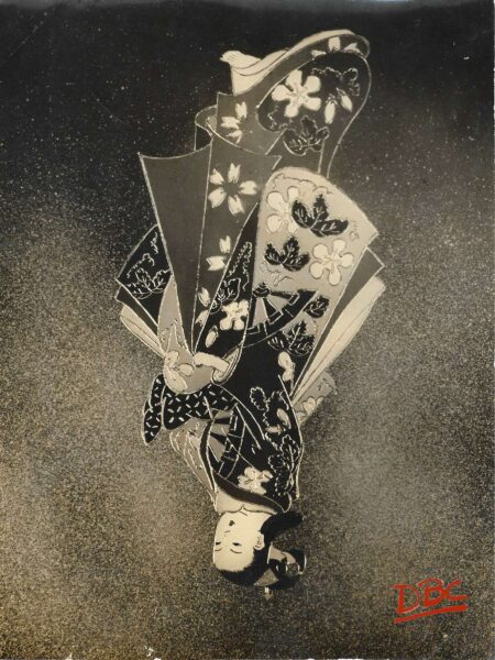 A WOMAN JAPANESE PAINTING