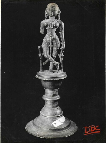 Female figure on a stand