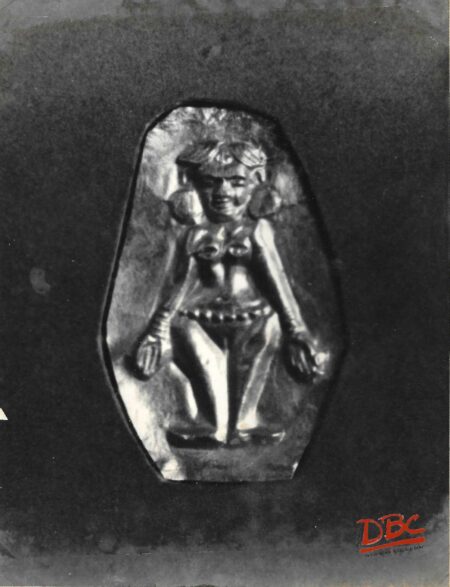 Lauriyanandan Garh Gold Leaf Image  of a Goddess