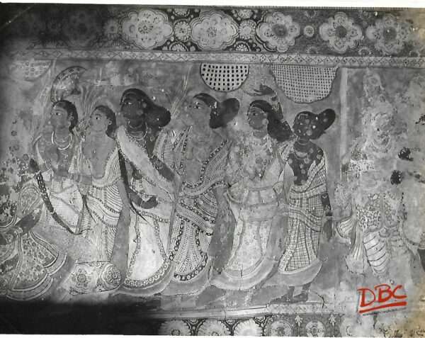 Lepakashi Veerabhadra temple Painting on the ceiling of Natya Mandapa