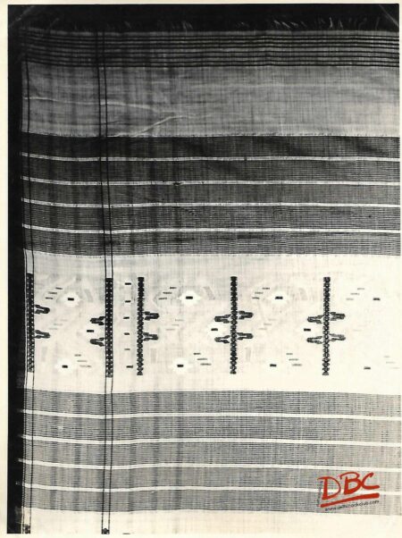White Dhaka Sari Silk and Cotton