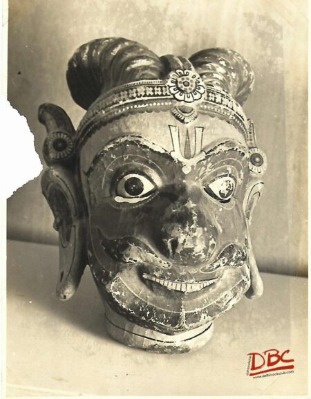 Orissa Hannuman mask wood painted