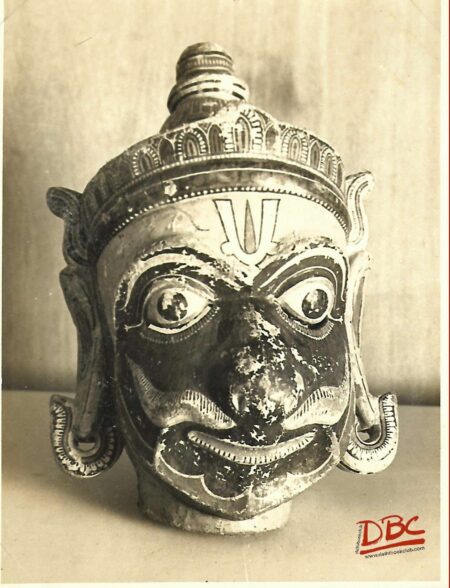 Orissa Hannuman mask wood painted
