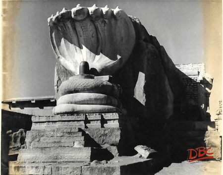 Veerabhadra Temple at  Lepakshi Andhra Pradeshe  A view of serpant hood