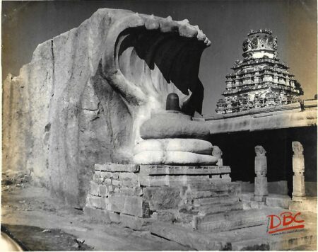 Veerabhadra Temple at  Lepakshi Andhra Pradesh A view of serpant hood