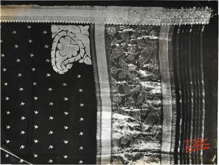 Black Silk Sari