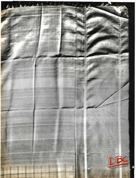 South Indian Silk Black And Green Stripes