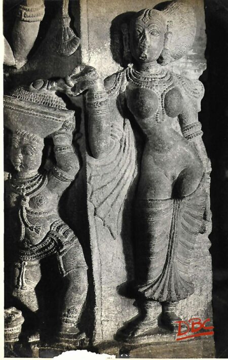 Lepakshi – Veerabhadra temple  Image of Reshipatni from Natya mandapa