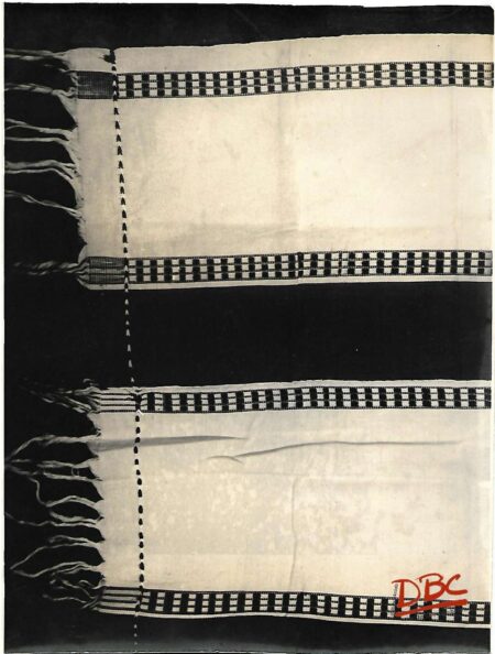 BED COVER- WHITE & BLACK