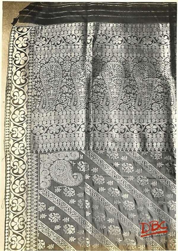 Maroon Silk Sari Textile