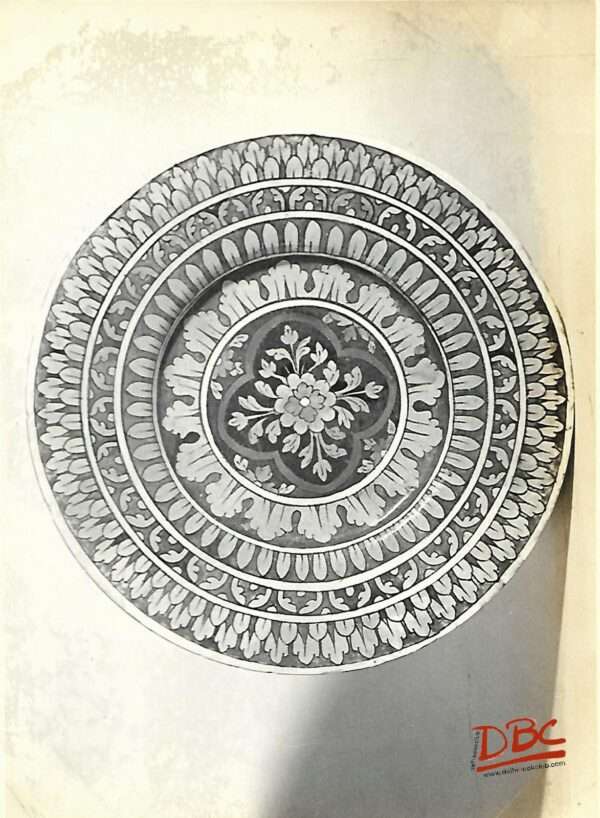 Round Plate With Flowers Dcoration(Cesamics) Jaipur