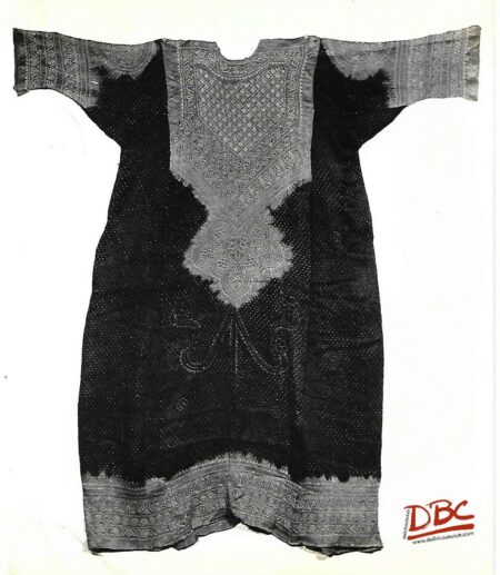 Kurta Tie And Dye Black & Red