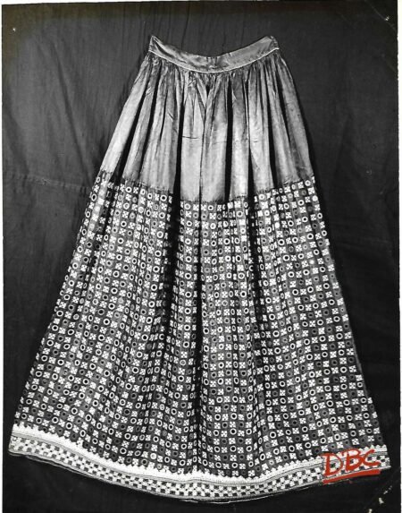 Skirt Black Glass Work
