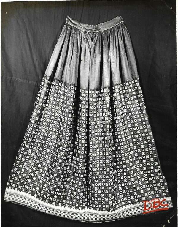 Skirt Black Glass Work