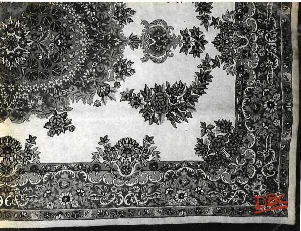 chain stitch wool rug