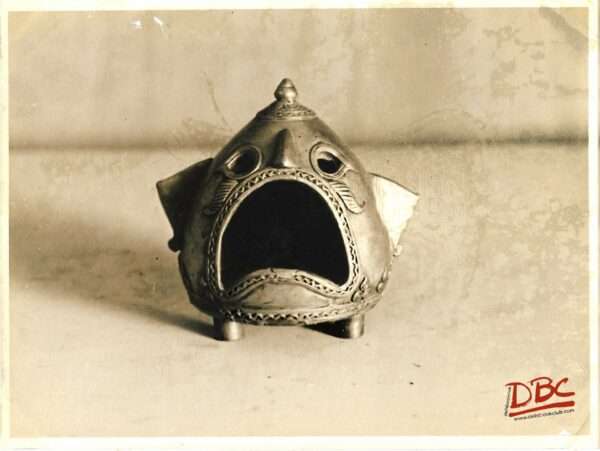 decorative face with open mouth (brass)