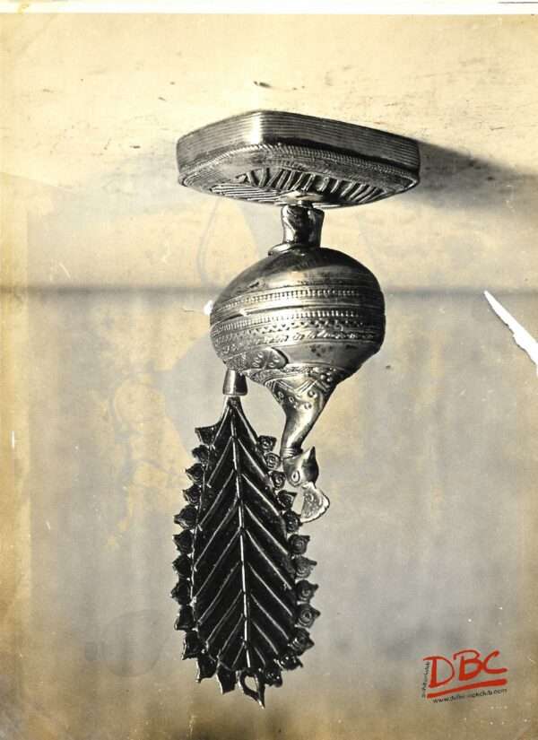 caske in the shape of a peacock (brass)