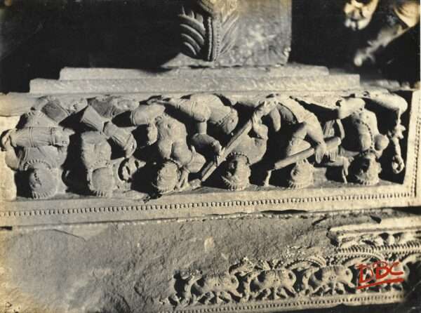 Khajuraho : Lakshman Temple - Mohamandapa Bracket Fig. Lady Playing on a Veena