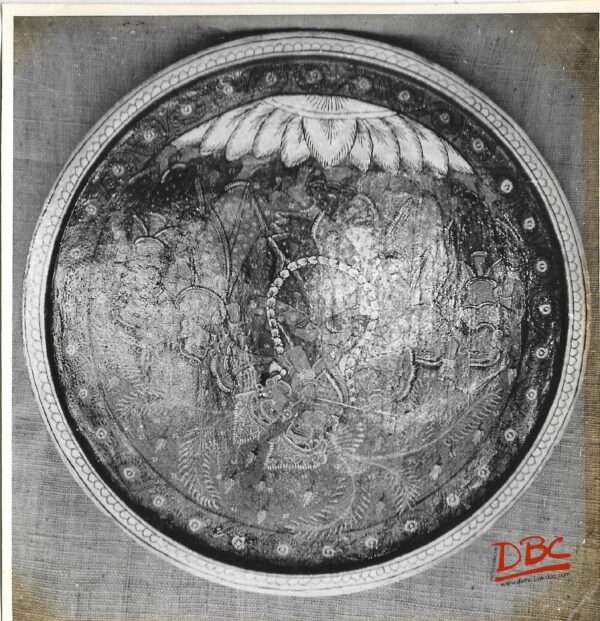 PRINTED TERRACOTTA PLATE PURI ORISSA