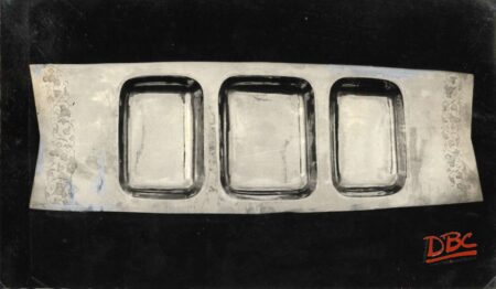 THREE METAL TRAYS