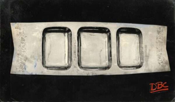 THREE METAL TRAYS