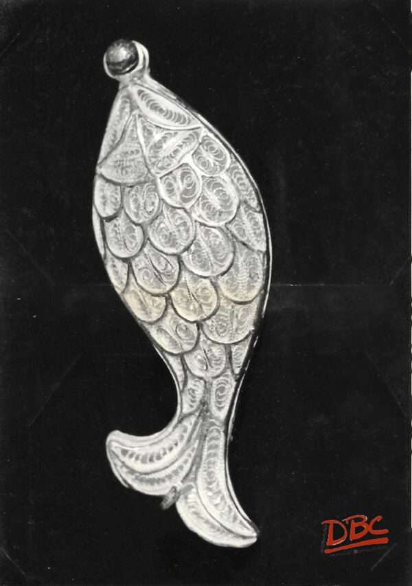 metal fish decorated