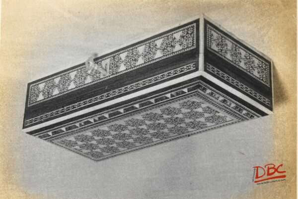 wooden box with ivary inlay