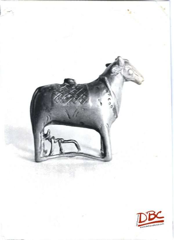 standing cow with calf brass