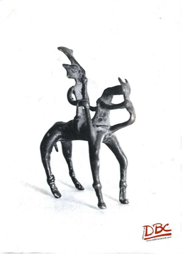 artitir rider on horse back  (brass)